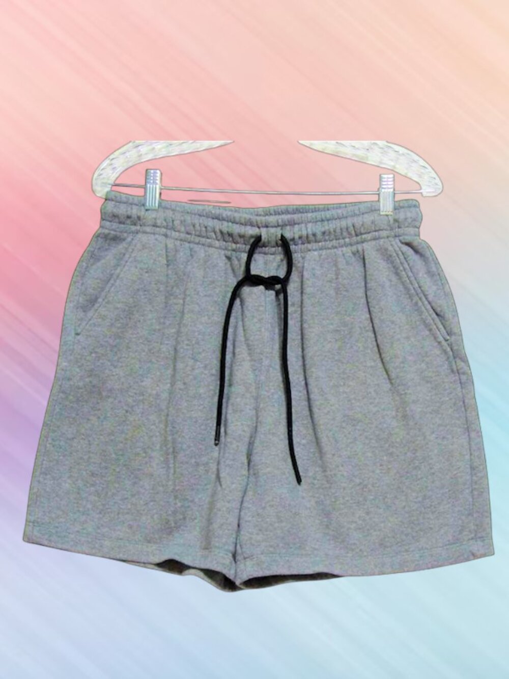 Jordan size L womens athletic shorts color grey adjustable waistband